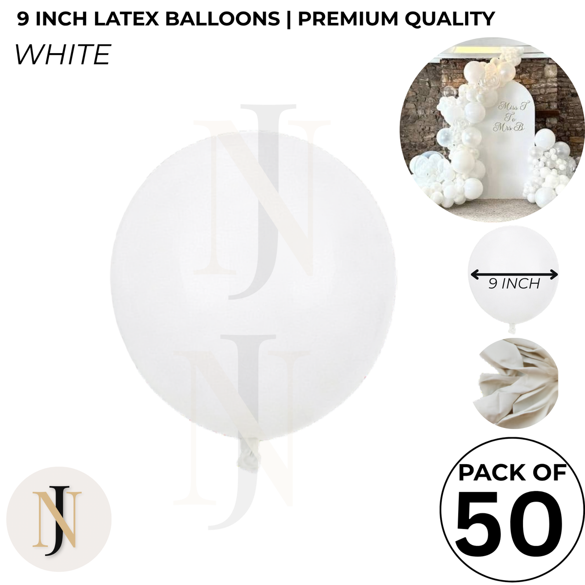 9 Inch Latex Balloons for Birthday & Party Decoration – Multiple Colors