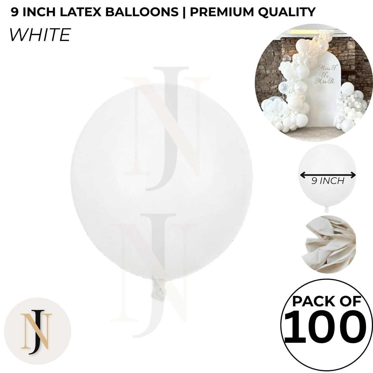 9 Inch Latex Balloons for Birthday & Party Decoration – Multiple Colors