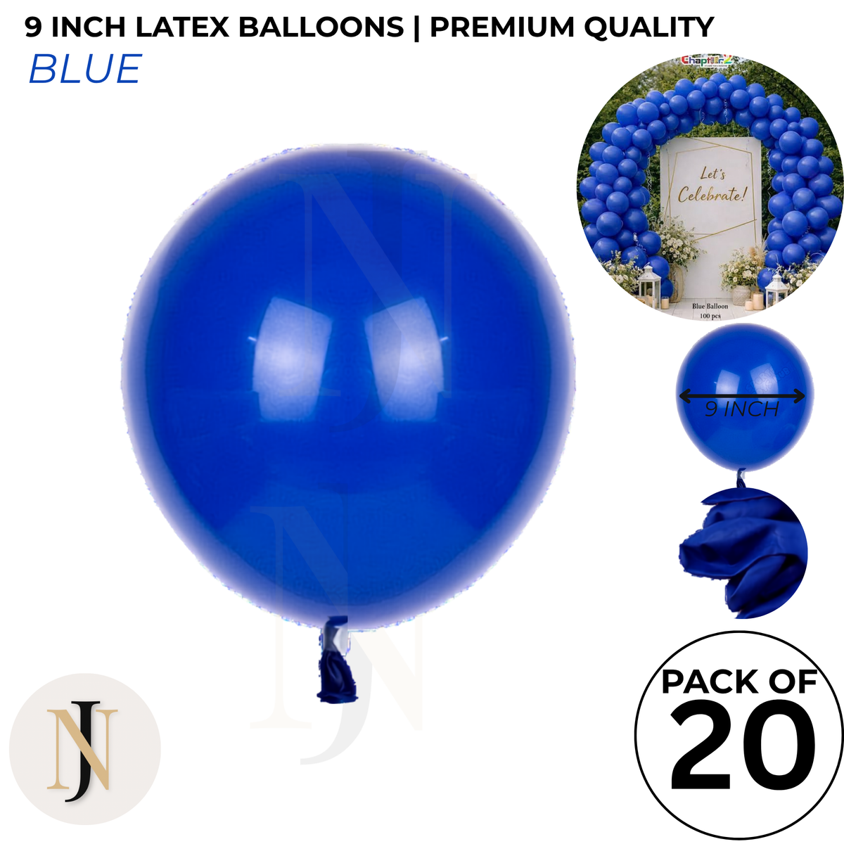 9 Inch Latex Balloons for Birthday & Party Decoration – Multiple Colors