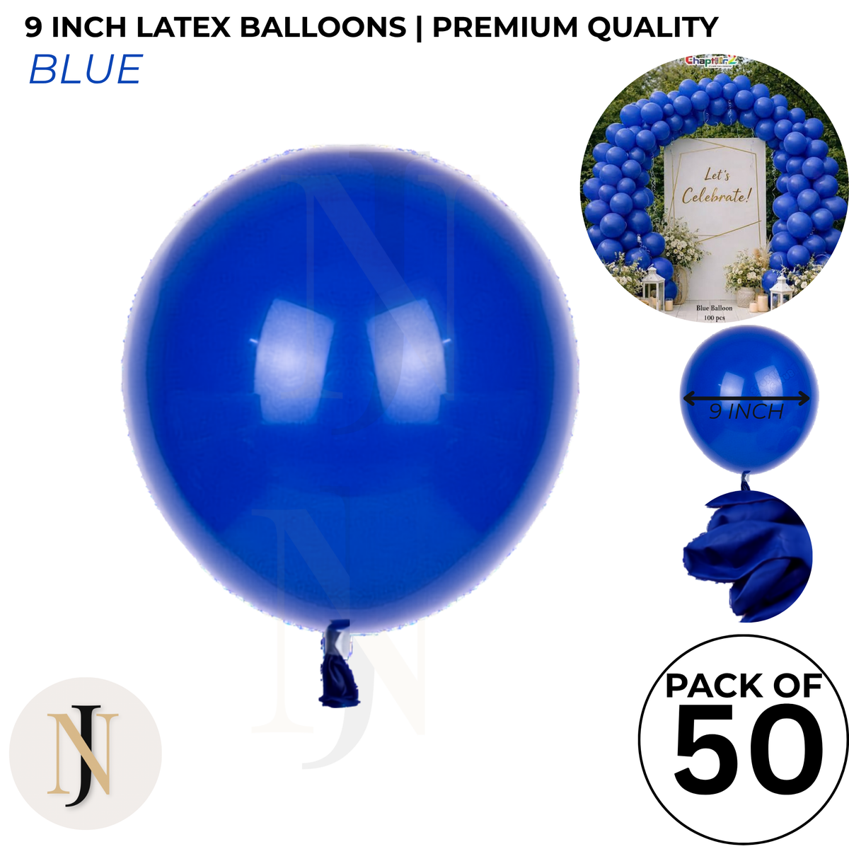 9 Inch Latex Balloons for Birthday & Party Decoration – Multiple Colors