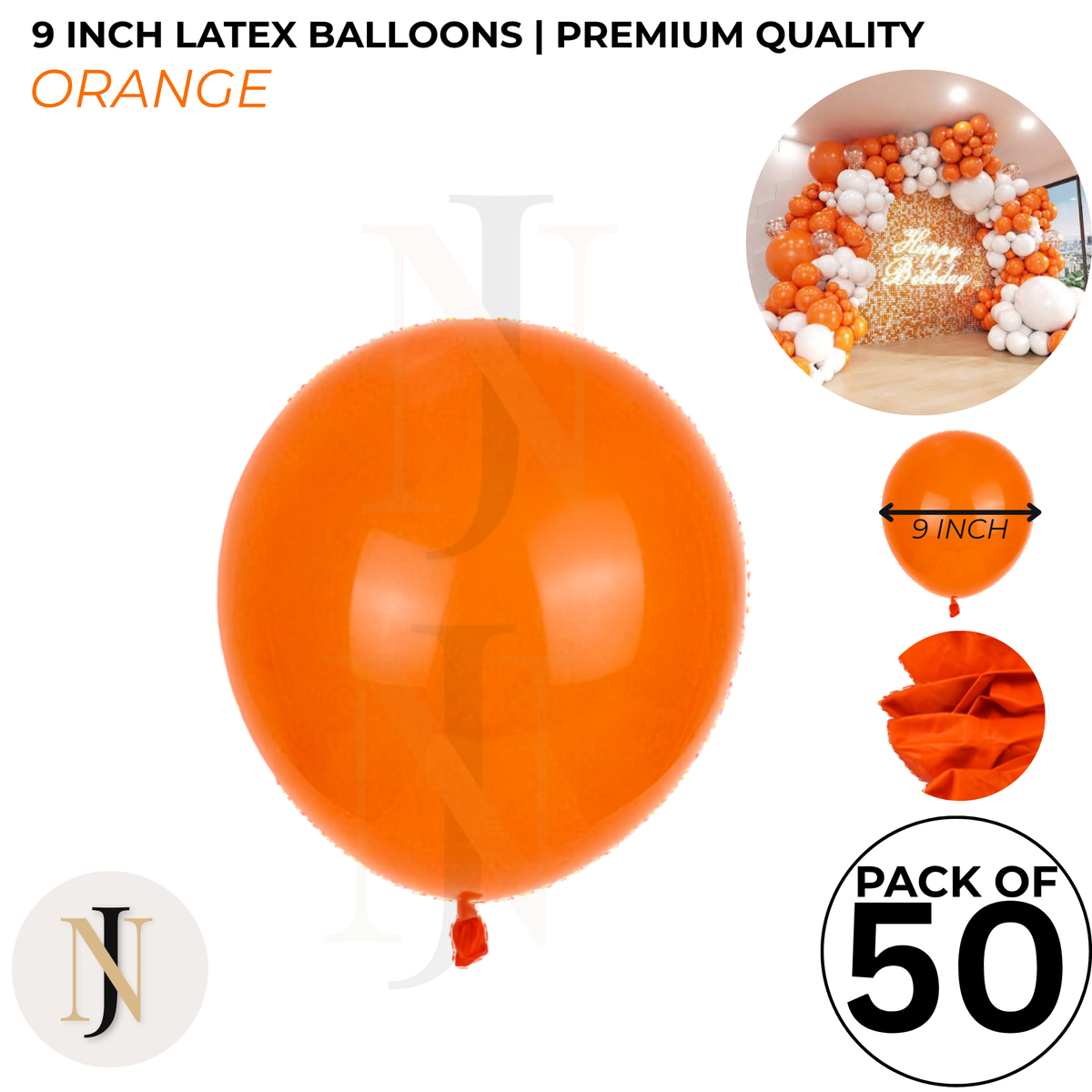 9 Inch Latex Balloons for Birthday & Party Decoration – Multiple Colors