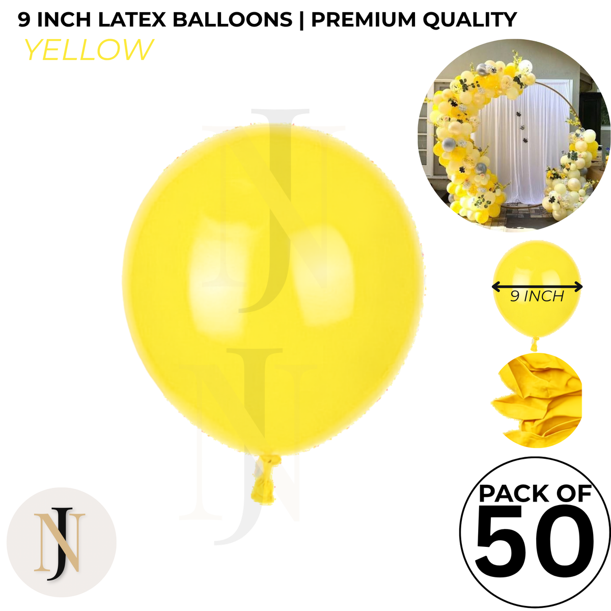 9 Inch Latex Balloons for Birthday & Party Decoration – Multiple Colors