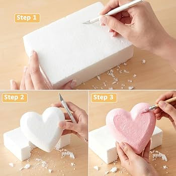 Thermocol Foam Blocks 9×3×2 Inch – Polystyrene Craft Blocks for DIY, Floral Arrangements & School Projects
